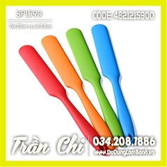 Cây phới vét SPATULA silicone lưỡi DẸP DÀI - 25cm (MÀU NGẪU NHIÊN) (SP1590)