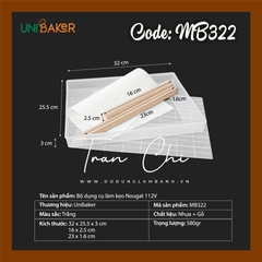 MB322 - Bộ khuôn làm kẹo NOUGAT NHỰA LỚN UNIBAKER (4/10)