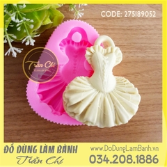 Khuôn silicone Đầm xòe dún
