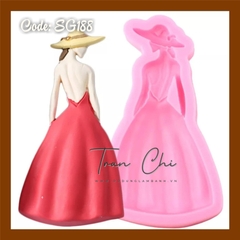 SG188 - Set 4 khuôn silicone CÔ GÁI 4 kiểu (10/2)