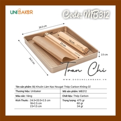MB312 - Bộ khuôn làm kẹo NOUGAT CHỐNG DÍNH UNIBAKER (4/10)
