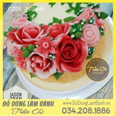 Khuôn silicone hoa Hồng cánh mỏng xòe lớn