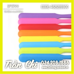 Cây phới vét SPATULA silicone lưỡi DẸP DÀI - 25cm (MÀU NGẪU NHIÊN) (SP1590)