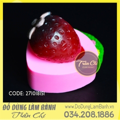 Khuôn silicone Trái dâu lớn