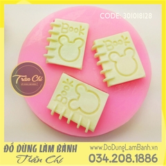 Khuôn silicone Quyển sách nhỏ 3c