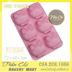 Khuôn silicone vỉ CHIM CÚ 6c LỚN (VT1254)