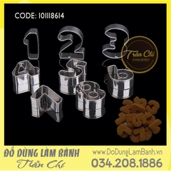 Bộ cookie cutter inox SỐ 0-8 LỚN