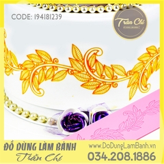 Khuôn silicone Fondant lace Dây lá uốn lượn (Style 8)