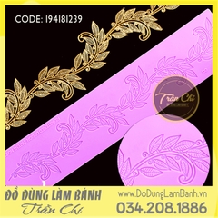 Khuôn silicone Fondant lace Dây lá uốn lượn (Style 8)