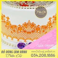 Khuôn silicone Fondant lace rào hoa lớn nhỏ