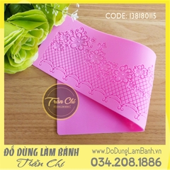 Khuôn silicone Fondant lace rào hoa lớn nhỏ