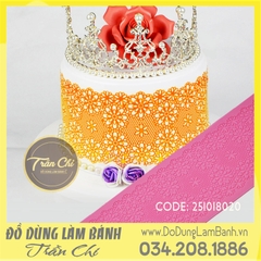 Khuôn silicone Fondant lace hoa lớn nhỏ