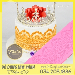 Khuôn silicone Fondant lace 7 vòng cung (Style 24)