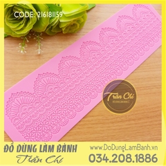 Khuôn silicone Fondant lace 7 vòng cung (Style 24)