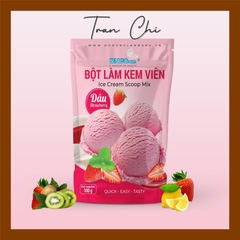 Bột làm kem VIÊN BENUS CREAM - Vị DÂU - 100GR (7/4)