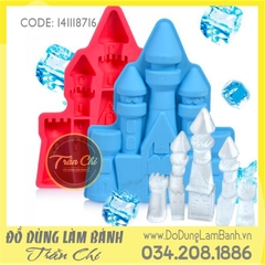 Khuôn silicone Lâu đài 5 chóp LỚN