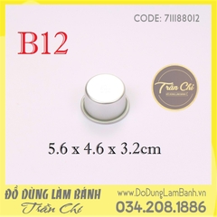 Khuôn nhôm TRÒN đúc liền - B12