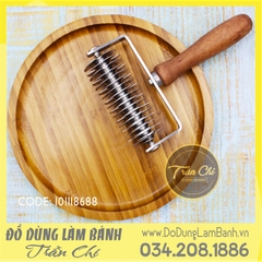 BT0413 - Dụng cụ LĂN LƯỚI inox, cán gỗ (10/3)
