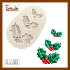 SL319 - Khuôn silicone Nhành lá Trạng Nguyên lớn, nhỏ 3c (3/11)