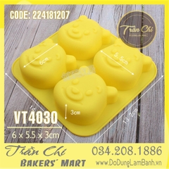 Khuôn silicone vỉ Gấu POOH 4c trung (VT4030)