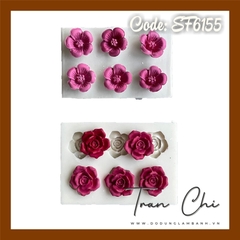 SF6155 - Khuôn silicone hoa Mai, Đào nhỏ 6c (20/11)
