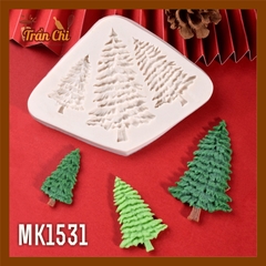 MK1531 - Khuôn silicone Cây Thông Noel xòe lớn nhỏ 3c (11/11)