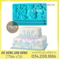 Khuôn silicone Viền thành chuỗi, hoa, lá