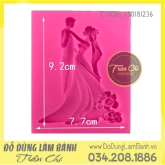 Khuôn silicone Cô dâu chú rể lớn
