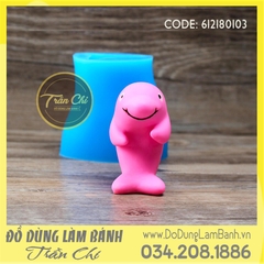 Khuôn silicone Cá heo 3D lớn