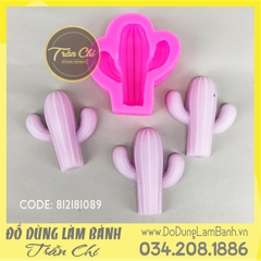 Khuôn silicone Xương rồng 3 nhánh lớn nhỏ (1089)