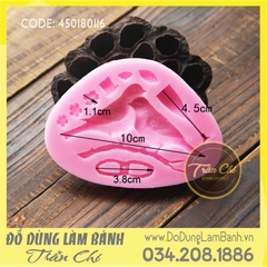 Khuôn silicone Couple chim trên cành và hoa