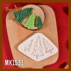 MK1531 - Khuôn silicone Cây Thông Noel xòe lớn nhỏ 3c (11/11)
