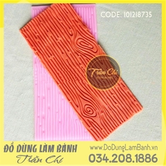 Khuôn silicone Vân gỗ khúc cây sọc ngang