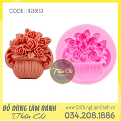 Khuôn silicone Giỏ hoa lớn
