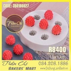 Khuôn silicone TRÁI Phúc Bồn Tử nhí 8c (R8400)