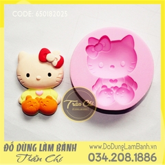 Khuôn silicone KITTY đứng tròn