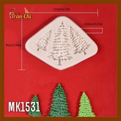 MK1531 - Khuôn silicone Cây Thông Noel xòe lớn nhỏ 3c (11/11)