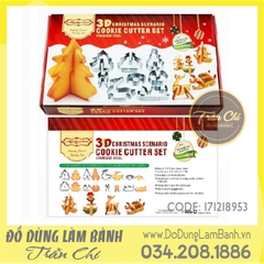 Set cookie 3D Xmas 8 món - LỚN