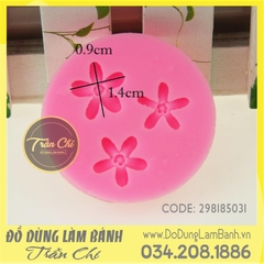 Khuôn silicone Hoa dại nhí 3c