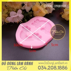 Khuôn silicone Cầu vồng 2c lớn
