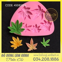 Khuôn silicone LÁ PHONG 6 size vỉ tam giác (L1368)