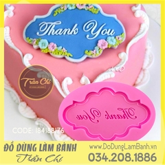 Khuôn silicone Chữ Thank you
