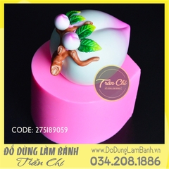 Khuôn silicone Trái Đào lớn nhỏ