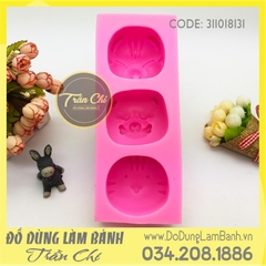 Khuôn silicone Mặt Cọp, Chó, Mèo