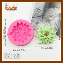 SF1525 - Khuôn silicone Hoa TRẠNG NGUYÊN nhỏ (8/12)