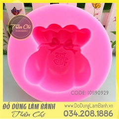 Khuôn silicone Túi vàng 1c