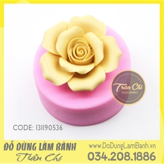 Khuôn silicone Hoa hồng nhụy xoắn cánh cúp (0536)