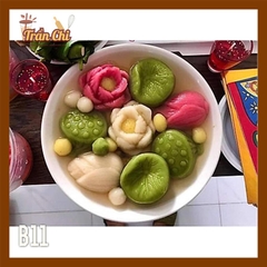 B11 - Combo bộ 4 khuôn silicone chủ đề SEN (Búp, Hoa, Gương, Lá) (11/12)