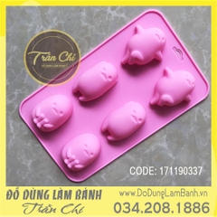 Khuôn silicone vỉ Gấu lười 6c