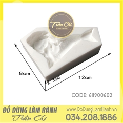 Khuôn silicone Nàng tiên cá ngồi - Xám